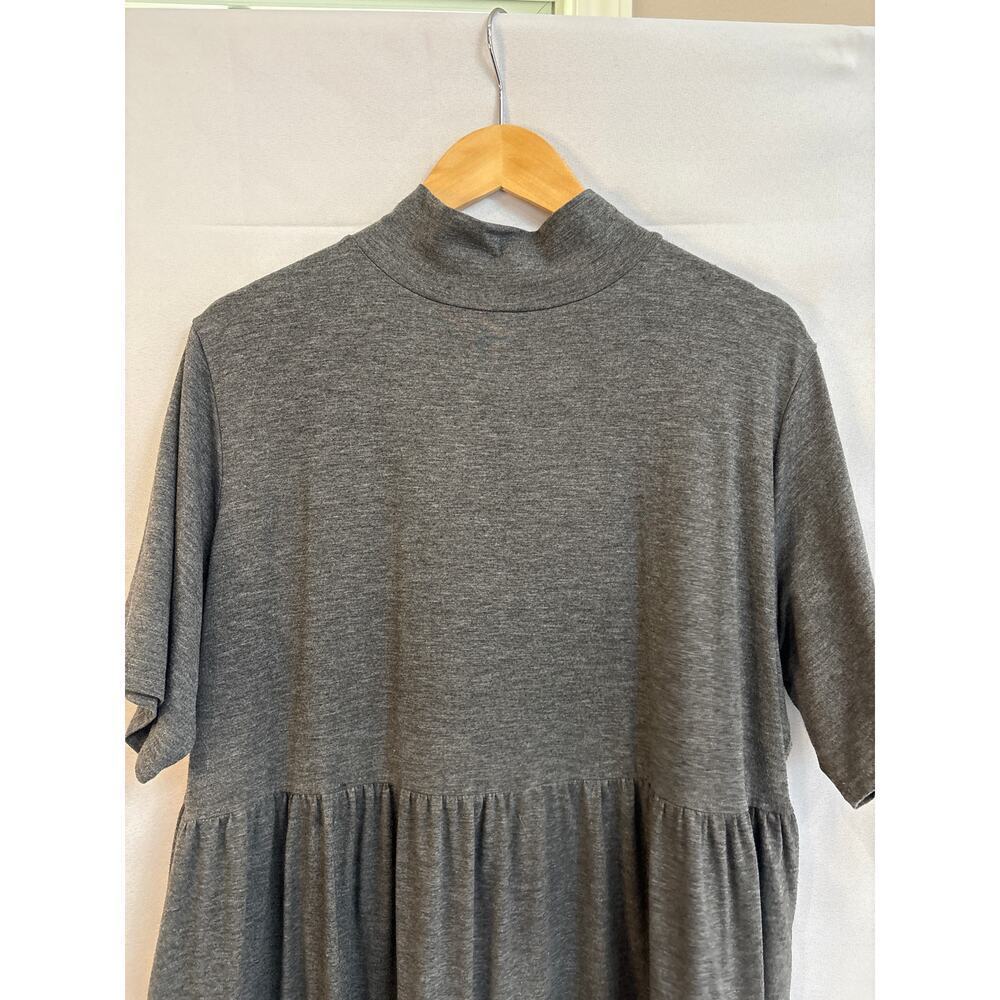 Women’s Chelsea Studio Grey Mock Neck Dress Size 1X